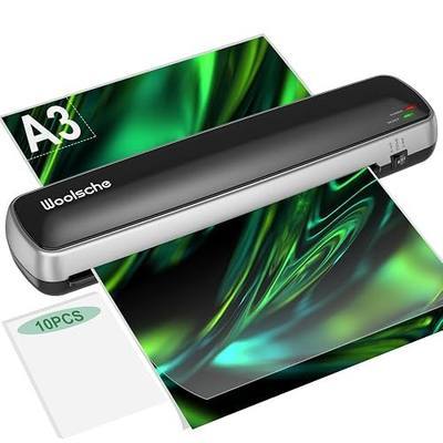 Laminator Machine, Quick Warm-Up, Fast Laminating, Hot & Cold System, Laminator of A3/A4/A5/A6 for Home Office School Use