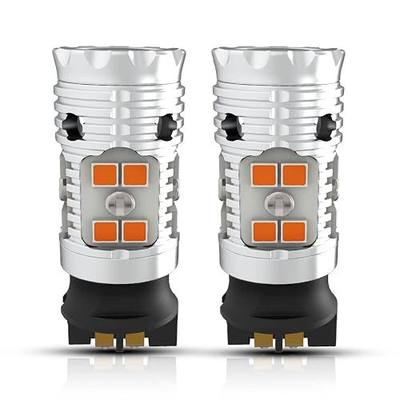 LASFIT PWY24W LED Bulbs Turn Signal Light PW24W Built in Resistor Canbus Error Free Extremely Bright Blinker Amber/Yellow Replacement Upgraded (Pack of 2)