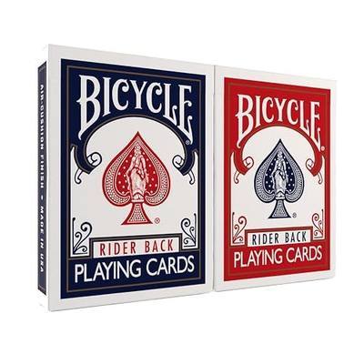 Bicycle Rider Back Playing Cards 2 Pack Poker Size Red and Blue | Air Cushion Finish, Over 140 years of trusted quality, Perfect for poker and blackjack, 52 cards plus 2 Jokers