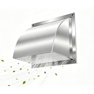 MYOYAY 8 inch Wall Vent Cover 304 Stainless Steel Exhaust Hood Vent Cap
