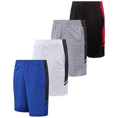 Mad Game Boys Basketball Shorts 4 Pack Performance Active Mesh Shorts