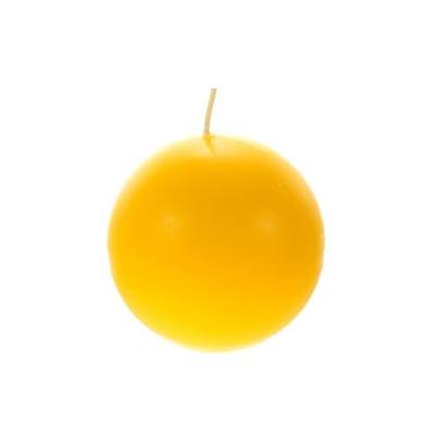 Mega Candles 1 pc Scented Solid Citronella Ball Round Candles, Hand Poured Wax Candle 3 Inch Diameter, Indoor & Outdoor Use, Camping, Festivities, Events, Party Usage, Patio, Barbecue BBQ, Picnics