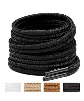 Handshop 2 Pairs Round Boots Shoelaces, Heavy Duty Outdoor Shoe Laces