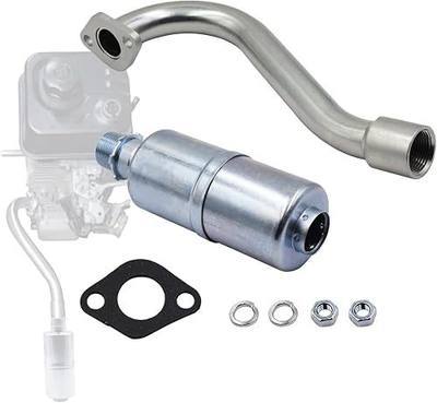 New Center Rear Exhaust With Muffler Compatible with Predator 212cc, GX160, GX200