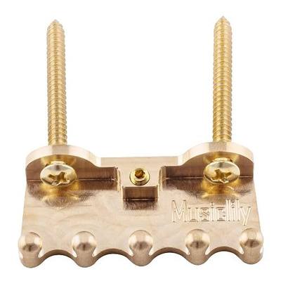Musiclily Ultra Heavy Duty Full Brass Electric Guitar Tremolo Claw for Strat/Floyd Rose Tremolo Bridge System, Original Color