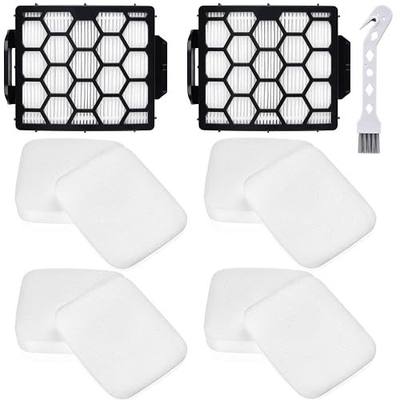 Anewise UV850 Filter Replacement for Shark Performance Lift Away UV850 UV900 Detect UV950 LA492 DuoClean Upright Vacuum, 2 HEPA Filters and 4 Foam & Felt Filters, Compare to Part #XHF320 & XFFK602UKT