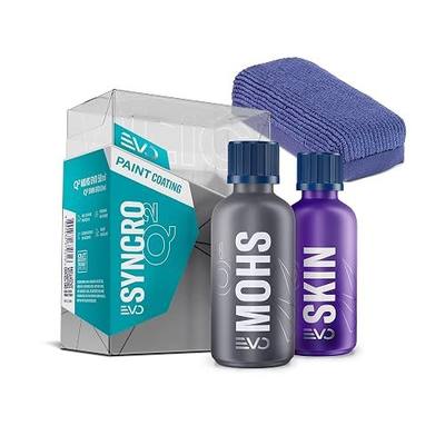 Gyeon Syncro Professional Grade DIY Multi Layer Ceramic Coating Kit 50ml | Two-layer ceramic coating system delivers 9H hardness, deep gloss, and up to 5 years of hydrophobic UV protection.