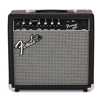 Fender Frontman 20G Electric Guitar Amplifier, 20-Watt Practice Amp with 8" Speaker, Clean & Drive Channels, 3-Band EQ, Aux In & Headphone Jack, with 2-Year Warranty | 20W Practice Amp, 8-Inch Fender Special Design Speaker, Clean and Drive Channels, 3-Band Eq, Aux and Headphone Jacks