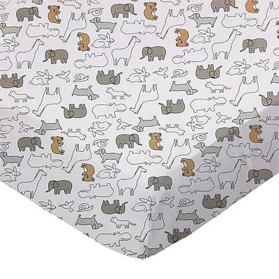 SheetWorld Fitted Playard Sheet for Maxi-Cosi Swift – 31 x 39 – 100% Cotton Jersey – Hypoallergenic, Butter Soft – Baby Animals Print – Made in USA