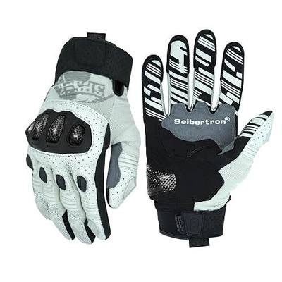 Seibertron SPS Series Touchscreen Motorcycle Motocross BMX ATV MTB Bicycle Cycling Full or Half Finger Gloves Adult and Youth