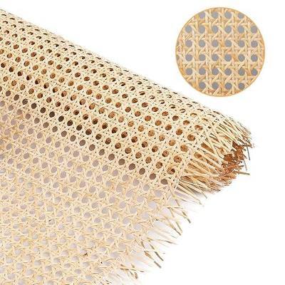 14" Width Cane Webbing 3.3Feet,Natural Rattan for Caning Projects | Rattan Roll with Woven Open Mesh for Chair Caning, Cabinets, Furniture Restoration and Basket Making