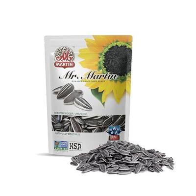 MR. MARTIN Freshly Roasted Unsalted Sunflower Seeds To Eat – Non-GMO, Kosher, Crunchy, Delicious, Vegan, Keto Friendly, Low Sodium Snack – 5.25 Oz, 12 Pack