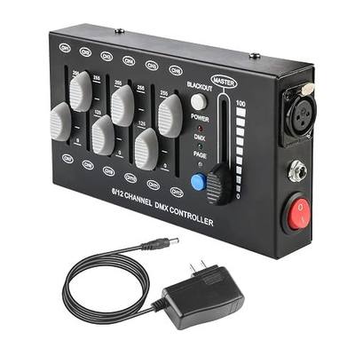 MAD OWL 12 Channel DMX dimming Controller, mini dj Lighting Controller,DMX512 Signal Protocol dimmer Suitable for Small Stage Lighting