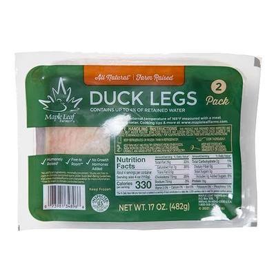 Maple Leaf Farms All Natural Duck Legs, 17 oz, 2 Pack (8.5 oz each)
