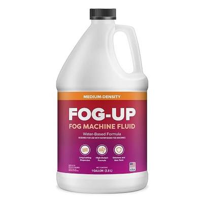 FogUp Medium Density Fog Juice - Extremely Long Lasting, High Output Non-Irritating Indoor/Outdoor Odorless Water-Based Fog Machine Fluid - 1 Gallon, 128 fl oz for All Standard Fog Machines