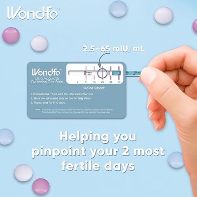 Wondfo Ultra Accurate Ovulation Test Strips -Ovulation Urine Tests with Numerical Result, Fertility Cycle Monitoring- 20 LH Test