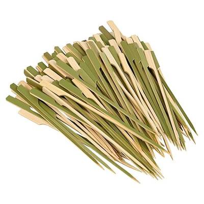 6 inch(200 Pack) Bamboo Wooden Paddle Picks Skewers for Cocktail,Appetizers,Fruit Kabobs,Sandwich,Barbeque Snacks…
