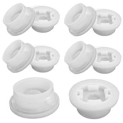 Bung Caps 2 inch Fine Thread Plastic Barrel Hole Lid | 10 Pieces 2 '' Bung Cap with Gasket for 55 Gallon Drum