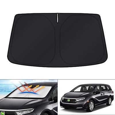 KUST Windshield Sun Shade for Chevrolet Chevy Tahoe/GMC Yukon Accessories 2015-2024 2025 2026 4-Layers Window Sunshade Sun Visor Protector Foldable Blocks UV Rays Keep Your Car Cooler