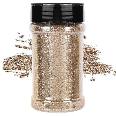 TORC Champagne Fine Glitter 4OZ Glitter Powder for Tumblers Resin Crafts Slime Cosmetic Nail Painting Festival Decoration
