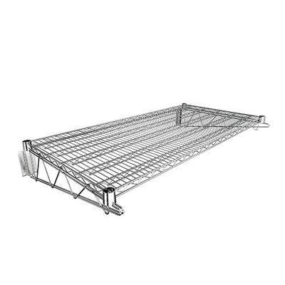 24" x 48" Chrome Wire Wall Mount Shelf