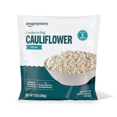 Amazon Grocery, Riced Cauliflower, 12 oz, Frozen (Previously Amazon Fresh, Packaging May Vary)