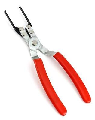 QWORK Relay Puller Plier, 9-1/16" Long 3-3/4" Maximum Opening Auto Metal Relay and Fuse Remover Tool