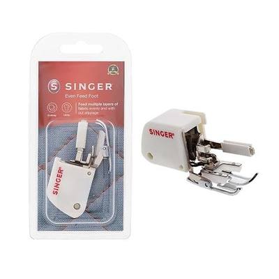 SINGER® Even Feed Walking Presser Foot for Quilting Sewing Machines | Matches stripes, plaids, patterns, sews multiple layers evenly, fits with SINGER CA, CB, EA, MA, MB Series Sewing Machines