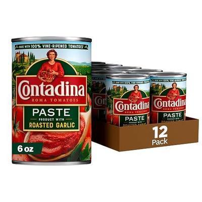 Contadina Tomato Paste with Roasted Garlic, 6 oz (Pack of 12)