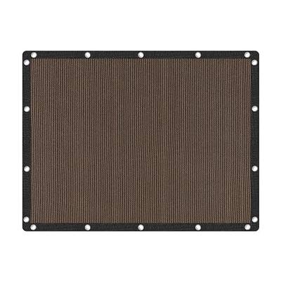 VICLLAX 90% Shade Fabric Sun Shade Cloth with Reinforced Grommets, Outdoor Sun Screen Fabric for Outdoor Patio Garden Pergola Cover Canopy 6x8 FT, Mocha