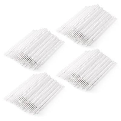 Annhua Disposable Micro Applicators 400 Pcs Precise Dental Applicator Brush with Nylon Tips, No Shedding Micro Swabs for Eyelash Extensions, Art, Cosmetics and Electronics - White