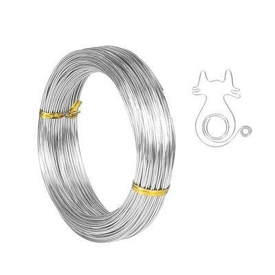 Tenn Well 165ft 18 Gauge Aluminum Wire Silver Bendable for Jewelry Making | Bendable wire for sculpting, floral/wreath making, wire wrapping, Christmas