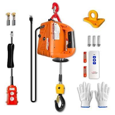 YATOINTO 3-in-1 Electric Hoist Winch, 1540 lbs Lift Capacity, Portable 120V Power Crane with Wired & Wireless Remote, 25 ft Lifting Height, Overload Protection for Towing & Lifting