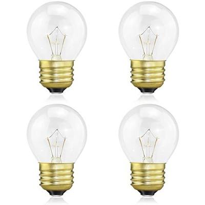 LinMiFo Oven Light Bulb 40 Watt Appliance Bulb, G45 Clear - High Temp 120V 415 Lumens E26 Standard Base, Appliance Light Bulb for Oven Stove Refrigerator Microwave 4-Pack