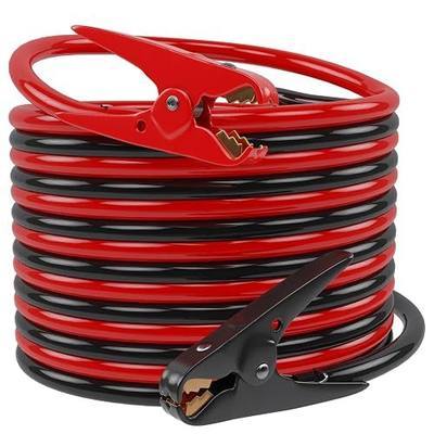 Jumper Cables 1 Gauge 25 Feet, AUTOMATTERS Heavy Duty Booster Cables with Carry Bag, Jump Start Dead or Weak Batteries for Car