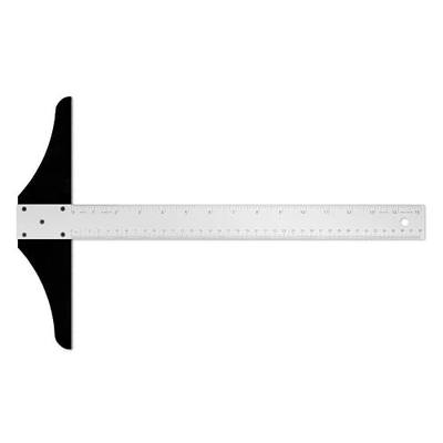 Alumicolor 15-inch Non Slip Standard Aluminum T-Square for Art Framing & Drafting, Silver
