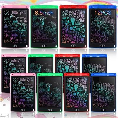 Tinlade 12 Pack Travel Toddler Toys Essential, 8.5 Inch LCD Writing Tablets for Kids Party Favors Learning Bulk Toys Doodle Boards Electronic Drawing Pads for School Game Age 4-8 Birthday Gifts