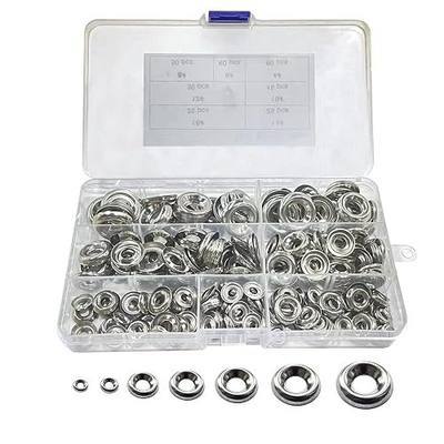 Countersunk Washers Stainless Finish washers #4#6#8#10#12#14#16 304 Stainless Cup Countersunk Finish Washer Finishing Cup Washer Assortment Set 295pcs