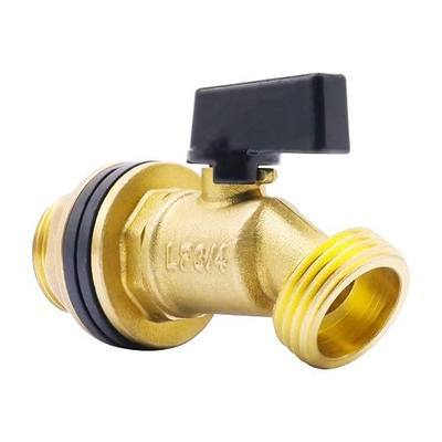 rain barrel spigot kit, 3/4" GHT brass water barrel spigot kit | with bulkhead fitting,spigot for rain barrel accessories 50,55 gallon barrel bucket hose connector for rain water collection
