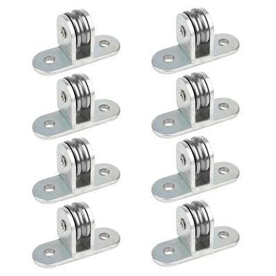 GBGS 8 Pcs 3/4" Small Pulley Block,Single Bearing Silent for 1/8" Cord | Max Load 132 lbs