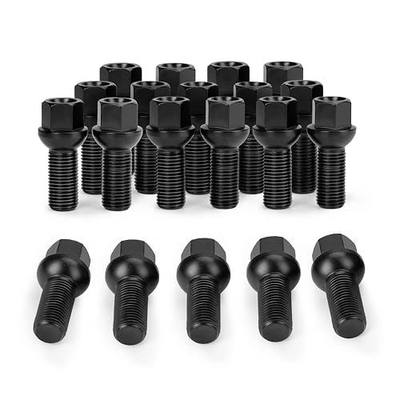 M14x1.5 OEM Lug Bolts, 20PCS 28mm Shank Length Ball Seat Wheel Lug Bolts | Factory Lug Bolts for Volkswagen TT Allroad Quattro A3 A4 A6 A8 S4 S6 S8 Jetta Golf Tiguan Passat Corrado GTI Factory Wheels
