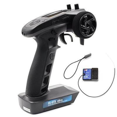 DTXMX FS-GT5 6CH Transmitter W/FS-BS6 Receiver for RC Car and Boat Flysky | Gyro RX | 20-model memory TX | FLYSKY 2.4GHz AFHDS2A system