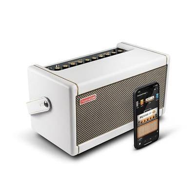 Positive Grid Spark Pearl Guitar Amplifier Electric, Bass and Acoustic Guitar 40-Watt Combo Practice Amp with Spark Mobile App (Pearl) | 100k+ tones, Spark AI, Smart Jam, tuner & USB recording. For electric, acoustic & bass guitars.