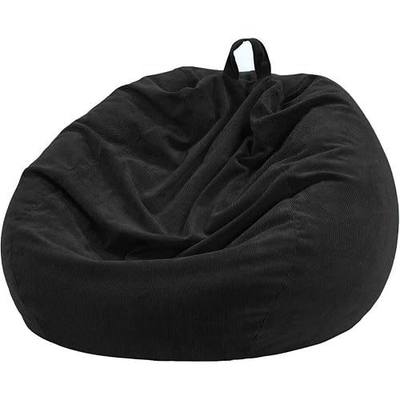 3 ft Bean Bag Chair Cover,Black 300L