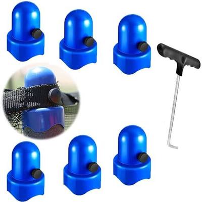 1.5" Diameter Trampoline Enclosure Pole Caps Replacement with Screw Thumb for Trampoline Net Hook,Safety Trampoline Pole Caps
