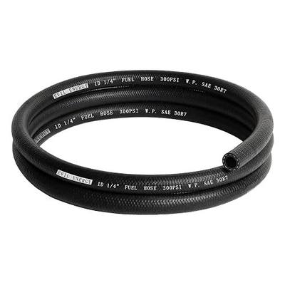 EVIL ENERGY 1/4 Fuel Hose Line Push Lock NBR Rubber SAE 30R7 5FT 300PSI