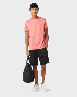 32 DEGREEES Men’s Ultra-Sonic Active T-Shirt | Slim Fit | Breathable | Moisture Wicking | Anti-Odor | Reflective