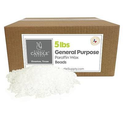 General Purpose Paraffin Wax Beads 5lb - Bulk Wax for Candle Making, Canning, Waterproofing, Furniture/Metal Preservation DIY Projects. 100% Fully Refined Paraffin Candle, Cera para Velas