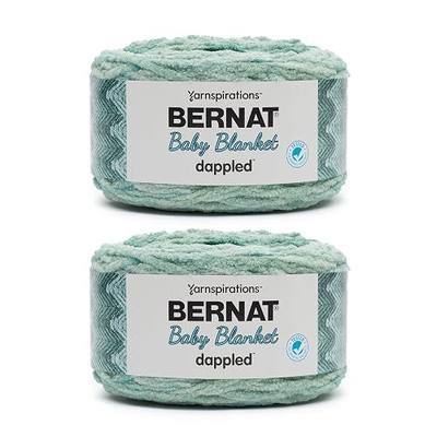 Bernat Baby Blanket Dappled Misty Jungle Green Yarn - 2 Pack of 300g/10.5oz - Polyester - 6 Super Bulky - 220 Yards - Knitting/Crochet