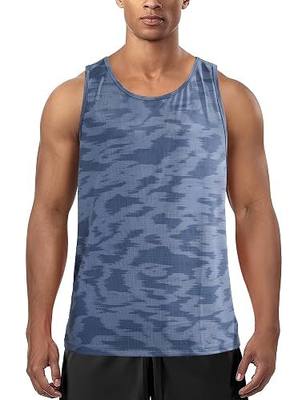 Zengjo Mens Tank Tops Workout Sleeveless Shirts Quick Dry Running Gym Mesh Muscle Tanks
